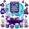 Bryte Slime Kit - Multicolor, Ages 8-12 - DIY Kit with Space Theme, Glow Dark, Cosmic Glitter Texture Add-Ins